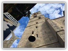 Slavnostní zvedání zvonu Jakub Maria na věž kostela sv. Jakuba v Kutné Hoře